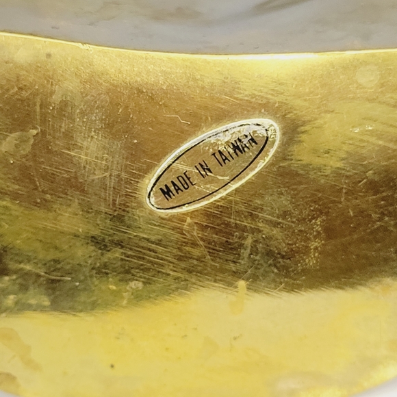 Solid Brass Flying Burds Book End Vintage Made in Tiawan 8" - Picture 7 of 9